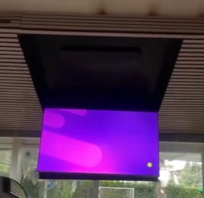 Tavandan Açılır TV Lift – 320° Döner Motorlu TV Mekanizması (42-85 